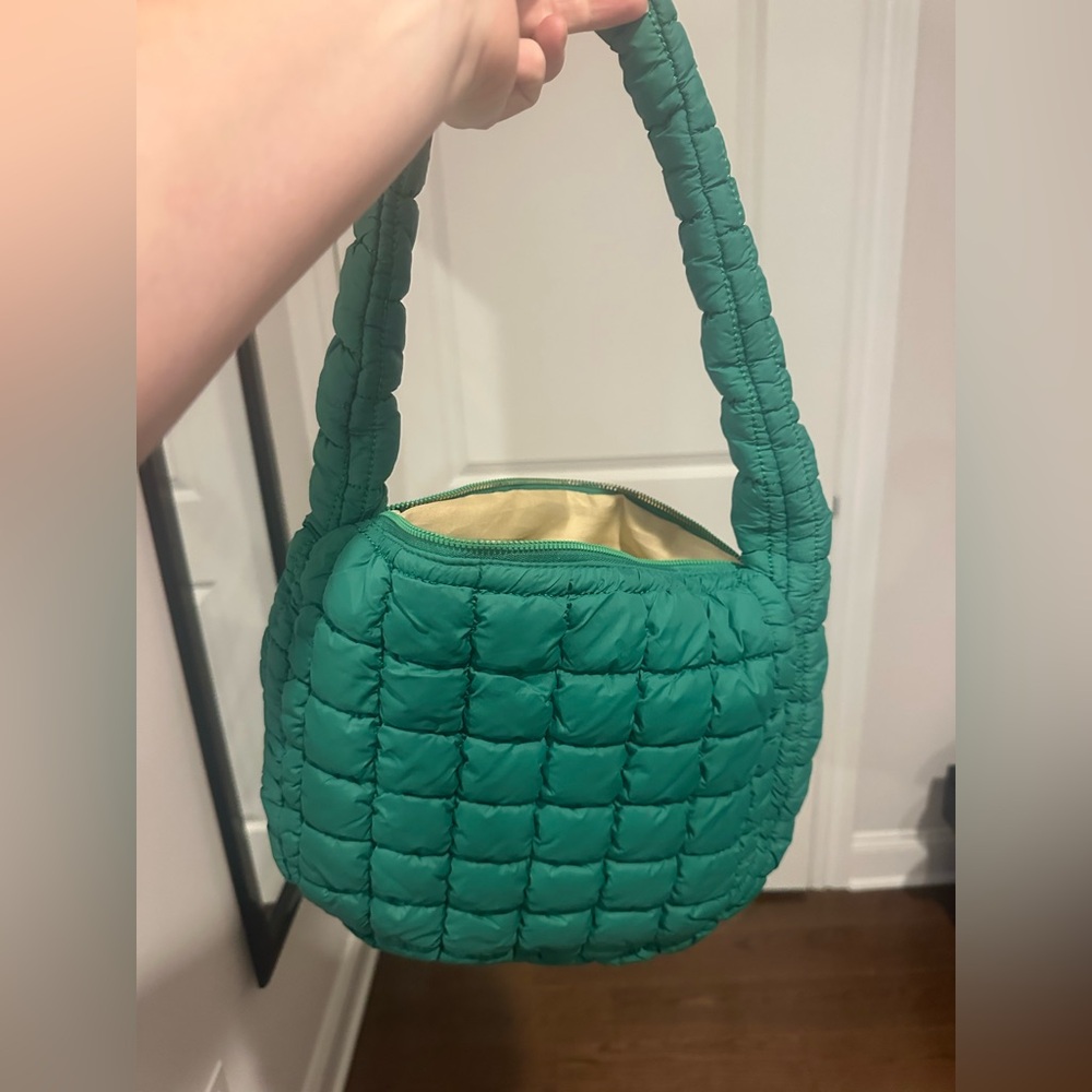 Green Puffer Bag